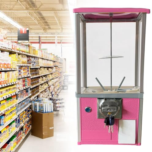 Leksaks Godisautomat, Mekanisk Godisautomat Pink-26 * 29 * 53cm