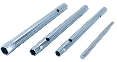 Hoite Jeu De 4 Clés À Douille Tubulaires (avec Barre Tommy) Métriques 8-13 Mm, Mandrin Rotatif Inclus, Pour L'installation Et La Réparation D'éviers Et De Robinets