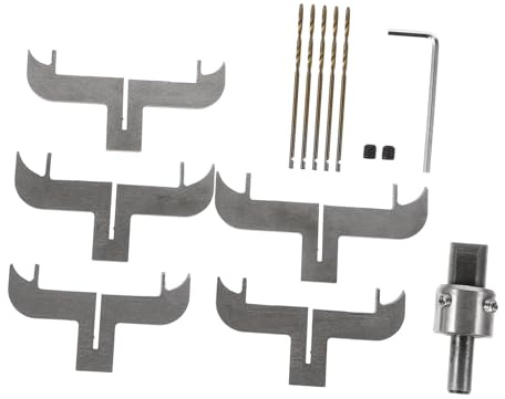 BAZEITFLOW Brocas para Taladro Eléctrico para Madera Cortador de Anillos y Pulseras de Madera Kit Duradero de Herramientas de Fresado Accesorios de Moldeado para Trabajos de Carpintería