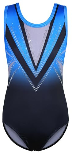 ZNYUNE Kinder Gymnastik Trikot | Klassisch Gymnastikanzug Langarm für Mädchen