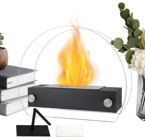 lyanny Focolare Da Tavolo - Bruciatore Per Stufa Con Dimensioni 35,00 X 11,99 X 27,99 cm | Braciere Decorativo | Per Giardino Cortile Patio Balcone Picnic Casa Soggiorno Cucina