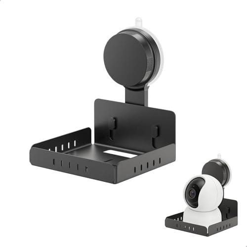 Soporte Camara Vigilancia, Soportes Montaje Pared de Vigilancia, Soporte Pared para Cámara de Sorveglianza, Soportes Camara Sorveglianza Pared Sin Taladro para Interiores y Exteriores, Gris