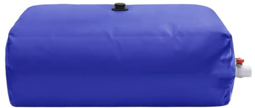Serbatoio dell'acqua pieghevole 1500L in PVC con rubinetto, serbatoio dell'acqua piovana rettangolare per irrigazione giardino, irrigazione prato, terrazza e serra, leggero e resistente agli strappi