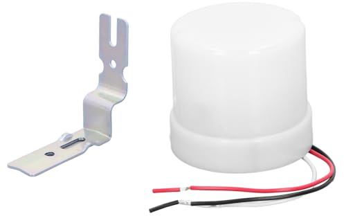 Interruttore automatico con sensore dal crepuscolo all'alba - Interruttore di controllo dell'illuminazione stradale a fotocellula per uso esterno - 25 A CA 220-240 V - (CA 220-240 V)
