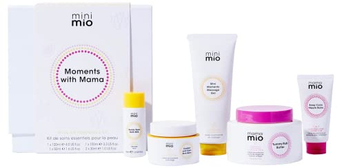 Mama Mio Mini Mio Moments With Mama Geschenkset | Geeignet für Schwangere, Neugeborene und empfindliche Haut, vegan, tierversuchsfrei, dermatologisch getestet, Kinderärzte zugelassen