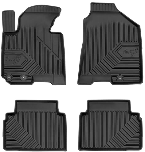 SMK Gummimatten auto fußmatten Satz passend für Hyundai ix35 I 2009-2015 Erleben Sie einen neuen Standard des Reisens mit rutschfesten auto fussmatten - Mehrjahres- auto teppiche für alle Straßenverhä