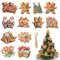 Viilich Lot de 24 Décorations de Noël en Pain d'Épice - Bonhomme pour Sapin avec Corde - Ornements pour Maison