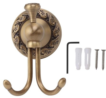 Vintage-Kleiderhaken aus Metall, Wand-Kleiderhaken, Kupfer-Metall-Kleiderhaken aus Antikem Messing, Kleiderhaken Im Europäischen Stil, Kleiderhaken Für Badezimmer Und Schlafzimmer