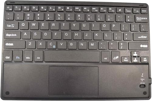 theoutlettablet® Bluetooth-tangentbord (trådlöst) för Tablet Teclast M50 Mini (8,7 tum) med Ñ-bokstav på spanska och pekplatta