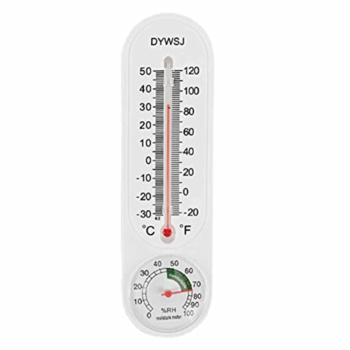 Termometro per interni - Termometro per ambienti interni | Indicatore di umidità della temperatura 2 in 1 con lettura | Termoigrometri Termometro da parete Misure per Casa, Camera, Esterno