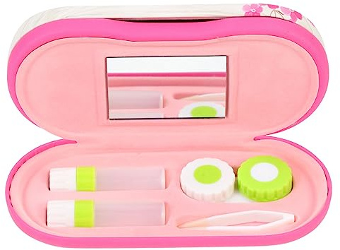 FOYTOKI Étui à Lunettes Double Couche Porte-Contacts Étanche Boîtier Portable Compact pour Accessoires De Voyage Usage Extérieur Et Domestique Design Pratique pour Adultes