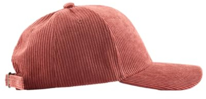 sodeber Modische Cord-Baseballkappe für Damen und Herren, einfarbig, sonnenfest, mit verstellbarem Riemen, Outdoor, Rosa PK, M