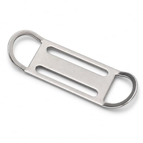 CHEOTIME Edelstahl D-Ring Schnalle für BCD Gewichtsgürtel Tauchen | Tauchseiten -Ring -Schnalle, 316 Edelstahl, Sicherheitsverschluss, Passend Für 5cm Gurte, Leicht, für Tauchen und Schnorchel