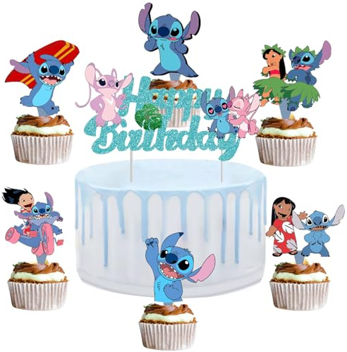 25 Cupcake Toppers, Cake Decoration für Junge Mädchen Geburtstag Themen Party（c