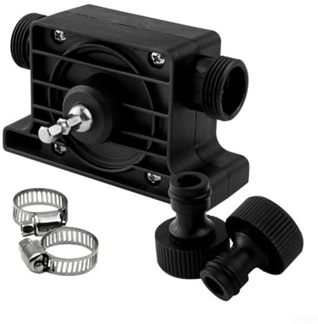 NbgrvB Pompe de forage auto-amorçante portable pour transfert d'eau et d'huile - Fonctionnement sans fil pour le nettoyage de la maison et du jardin