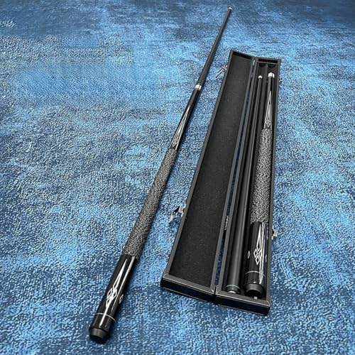 Set completo di stecche da biliardo in fibra di carbonio, kit 3 in 1 3 in 1 nero cinese, con custodia per il trasporto, bacchette professionali multi-gioco per casa/club (nero) (nero, 10 mm)