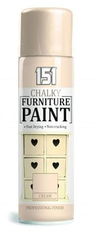 Classic Signature - 9 x Chalk Finish Clotted Cream Spray Paint 400ml - Aerosol Furniture Spray Paint Smooth Touch Matt FinishHome and Office