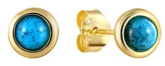 Ayoiow Frauen Ohrringe Stecker, Ohrringe 925 Mädchen Türkis Ohrringe Gold Ohrschmuck Frauen