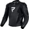 REBELHORN Veloce Chaqueta de Moto Hombre | Cuero | Protectores de Codos y Hombros Nivel 2 | Deslizadores de Hombros | 6 Canales de Ventilación con Cremallera