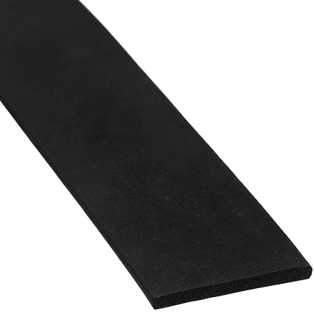 sourcing map EPDM Caoutchouc Mousse Feuille Bande 30mm(W) x3mm(T) x1.5m(L) Néoprène Caoutchouc Feuille Rouleaux Météo Bande pour DIY Joint, Artisanat, Isolation