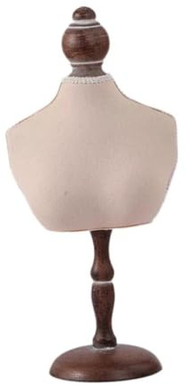 Perfeclan Espositore per Gioielli, Busto, Collana, manichino, Supporto per Catena, organizzatore, Modello di manichino per presentazioni, Famiglia, Amici, 16x36cm