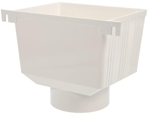 FOYTOKI Sistema De Recolección De Agua Para Bajantes y Canalones De Pvc 110 Mm Tolva Compacta Para Espacios Exteriores