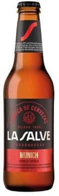 La Salve Munich Cerveza Tostada, Bierflasche, 33cl, 24er Pack