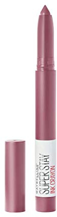 Maybelline New York Lippenstift, Super Stay Ink Crayon, Matt und langanhaltend, Nr. 25 Stay Exceptional, 1,5 g