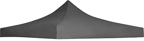 vidaXL Partyzelt-Dach 3x3 m, Anthrazit, Pavillon-Abdeckung, Oxford-Gewebe mit PVC-Beschichtung, UV- und wasserbeständig, Outdoor-Gazebo, Aufstellzelt-Dach