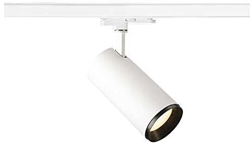 SLV 3 Phasen System Leuchte NUMINOS® DALI L/LED 3-Phasen-Strahler, Spot, Decken-Strahler, Decken-Leuchte, Schienensystem, Innen-Beleuchtung / 3000K 28W 2340lm weiß dimmbar 36Grad