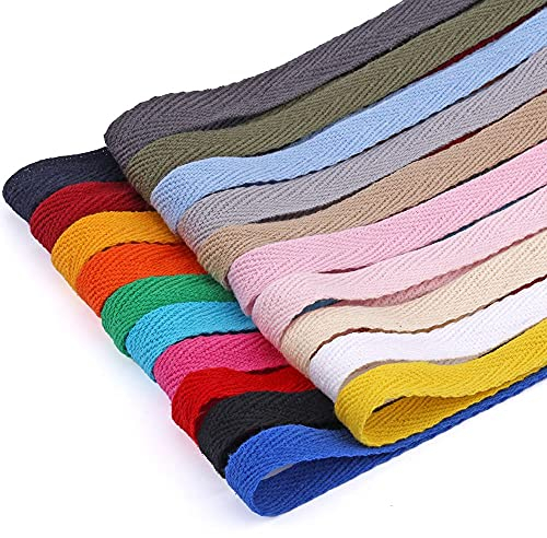 NC Baumwoll Gurtband Twill-Band Köperband Nahtband Schrägband 10mm/20mm Baumwolle köperband Baumwolle 28 Farben Schrägband DIY schrägband Baumwolle köperband
