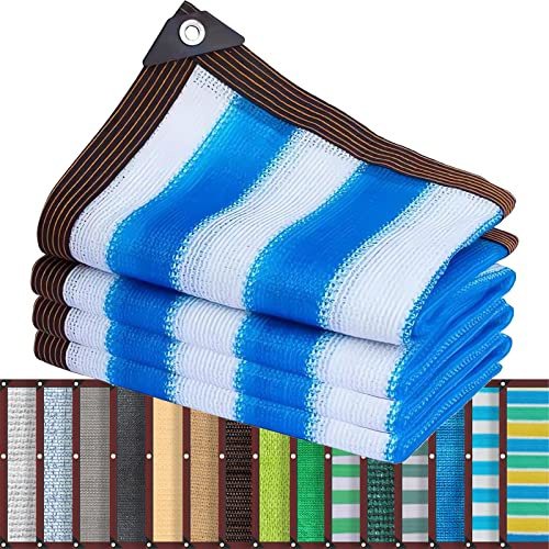 SDLLG Rete ombreggiante per tende da sole Rete ombreggiante con effetto ombreggiante al 90% Rete di protezione UV 2x8M Rete da giardino 8 colori abbinati al tuo giardino