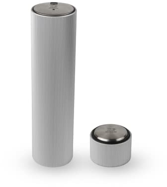 PEUGEOT - Line Reverse - Wiederaufladbarer elektrischer Korkenzieher aus Aluminium - 100% automatisch - Lange Leistungsdauer - Schnelles Aufladen - Aluminiumfarben