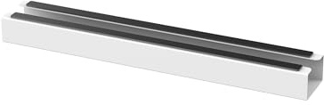 conecto canaleta para Cables para escritorios, fijación magnética, Blanca