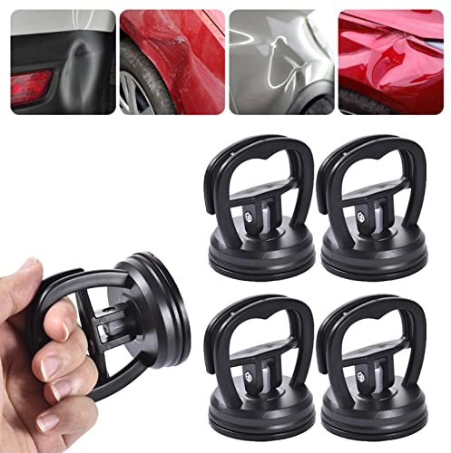 Luckyki Estrattore per ammaccature Auto, Set di 4 Estrattori a Ventosa Multiuso, Ventosa per la Riparazione di ammaccature, Carrozzeria Ventose per Tablet Telefono Vetro Auto Strumento di Riparazione