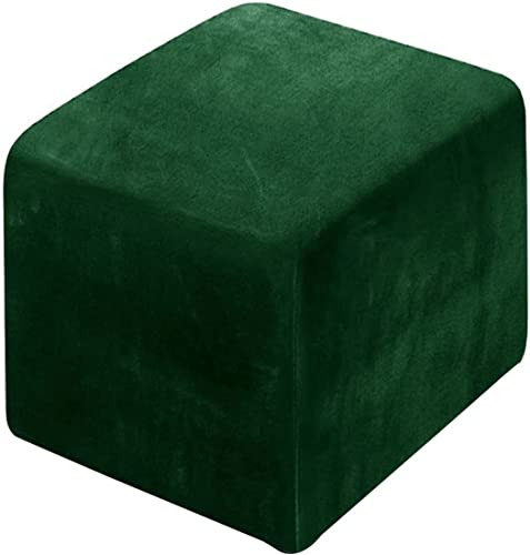 Samt Hockerbezug Fußhocker Rund/Quadratisch/Rechteckig 40x40/50x50 Ottoman Cover Ottomane Schonbezug Hocker Hussen für Fußhocker Stretch Ottomane Abdeckung Hocker Protector Hockerabdeckung ( Color : V