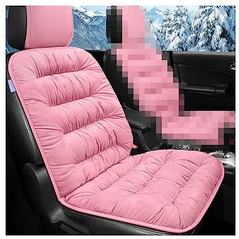 CGEAMDY Coussin Voiture Siege, Housses de Siège de Voiture Avant, Ensemble de Housses Siège Auto Universel, Anti-Poussière et Anti-Rayures, Accessoire Voiture, pour Les Voitures (Rose)