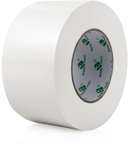 BOMEI PACK 72mmx20m Teppichklebeband Doppelseitig extra stark - Klebeband für Bodenbeläge, Treppenstufen und mehr - Teppichband doppelseitig für Renovierungsarbeiten-Doppelseitiges Klebeband Teppich