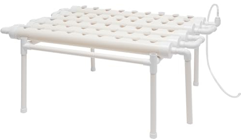 DJOAIUYF Hydroponisches System 54 Löcher Hydroponic 6 Rohr Grow Hydrokultur Pflanzen Bewässerung System Garten Hydroponik Anzuchtsysteme Für Gemüse, Salat, Blumen, Früchte
