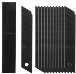 Ersatzklingen Abbrechklingen Cuttermesser Teppichmesser Titan black 10 Stück 18mm