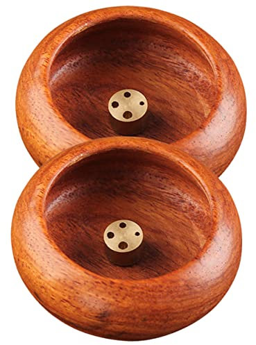 Ciieeo 2stücke Holz Weihrauch Schale Räucherstäbchenhalter Für Home Office Räucherstäbchengefäß