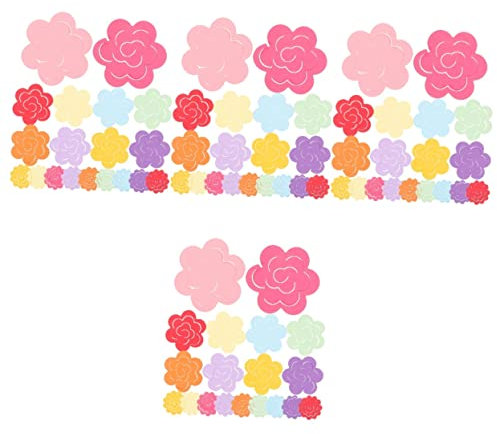 Tofficu 4sätze Origami Papierstreifen Für Papierblumen Große Und Kleine Für Basteln Einfach Zu Verwenden Für Anfänger Und Fortgeschrittene