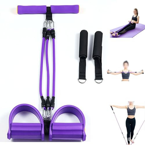Hayaww Bauchtrainer Bodybuilding Expander Bauchtrainer Multifunktionstrainer Sit-Up Trainingsgeräte Elastische Zugseil Multifunktions-Leg-Exerciser Arm Krafttraining Einstellbarer Widerstand (A)