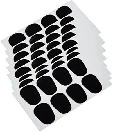 Saxophon Zahnpads aus Gummi, Schwarz, 64 Stück für Klarinette | Ovales Format, Luftdichtheit und Stabiler Halt, Passend für Lehrer und Profimusiker