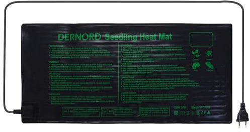 DERNORD Pflanzmatte Heizmatte 30W 25.5 X 53 cm Pflanzen Wasserdicht Heating Pad for Gemüse Blumen Seedling Gewächshäuser