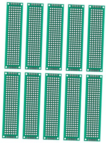 GARIOUANS 10pcs Double Sided Pcb Circuit Boards Prototyping Solderable Breadboards for DIY Electronics Experiments Compatible with Various Components