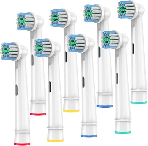 Brossettes Compatible avec Brossette Oral b Braun Brosse a Dent Electrique | Têtes de Rechange pour Brosse à Dents Électrique Compatible avec Oral B Pro1000/7000/1500/300,Precision,Floss,Cross,Sensitive