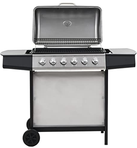 Générique Barbecue au gaz avec 6 Zones de Cuisson INOX Argenté,Maison & Jardin, Arts de la Table & Arts culinaires, Électroménager de Cuisine, Barbecues, Argent (Poids 19.88KG)