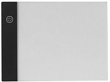XLKJ LED Leuchttisch A5, Grafiktablett Light Pad Copyboard mit 3 Einstellbarer Helligkeit, USB Leuchtkasten für Malen