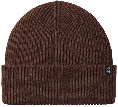 Enter the Complex® Merino Winter Mütze - Tao - 100% Merino Wolle, Beanie, Watch Cap, Strickmütze, Weich und Elastisch, Grobstrick, Damen und Herren, Braun